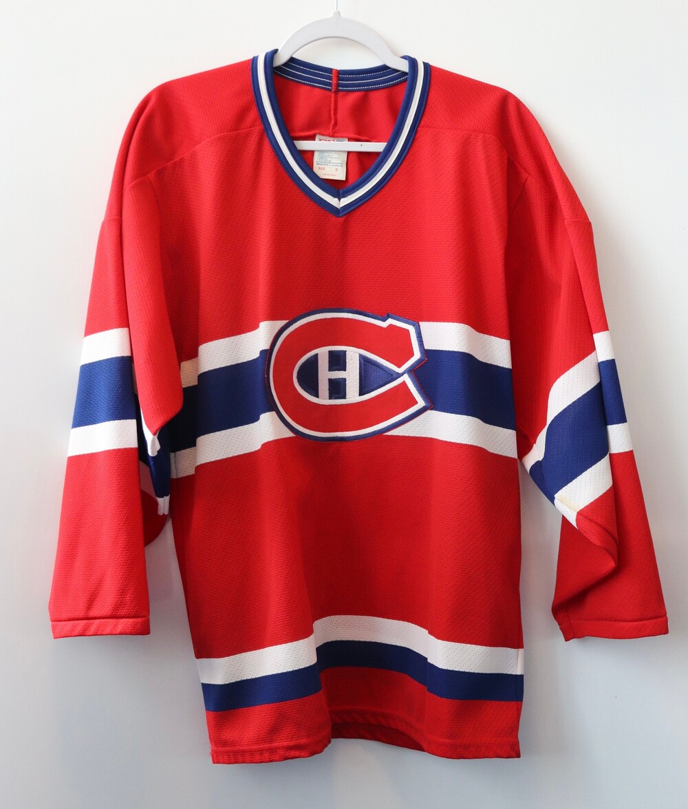 CCM Montreal Canadiens Hockey NHL Jersey Medium Men's Red/Blue/White Vintage